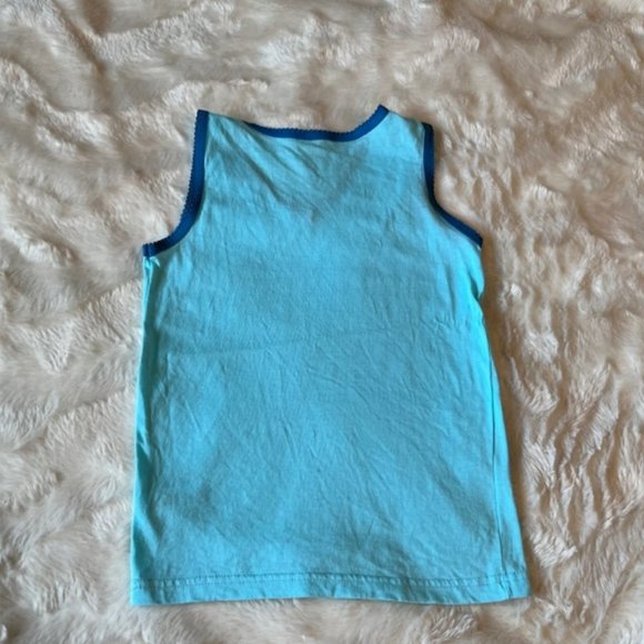 3/$25 Truly Turquoise-Blue Tank Top Girls Size 6X - Picture 3 of 6